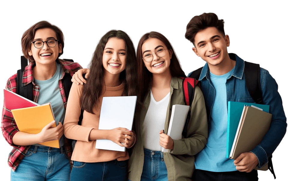 Students studying abroad