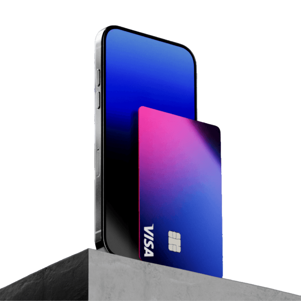 Revolut card with phone