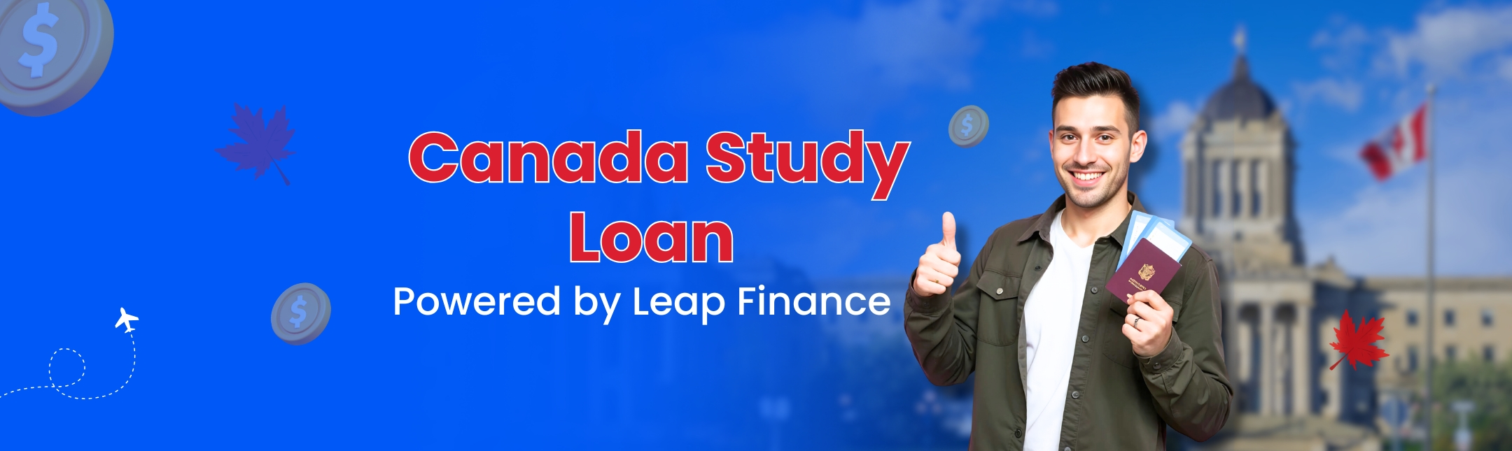 Leap finance canada education loan hero image