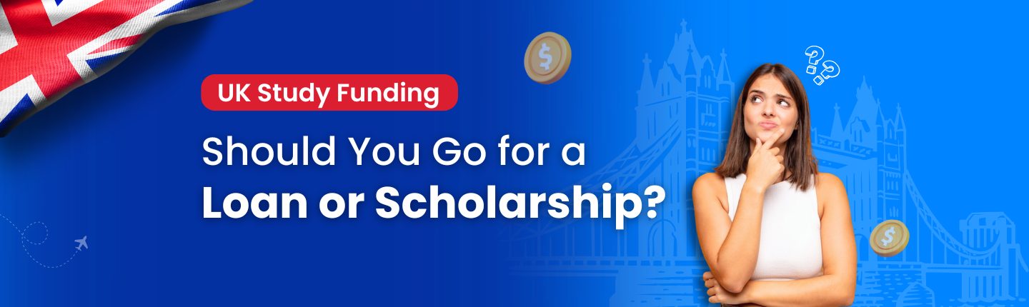 UK education loan vs scholarships hero images