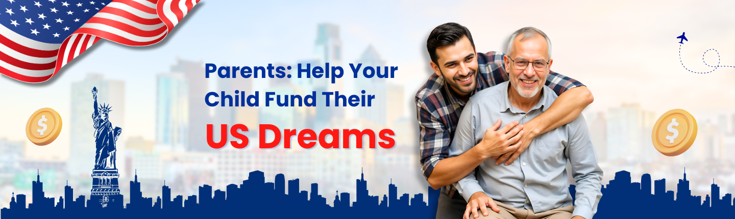 Parents support child for student loan usa hero image