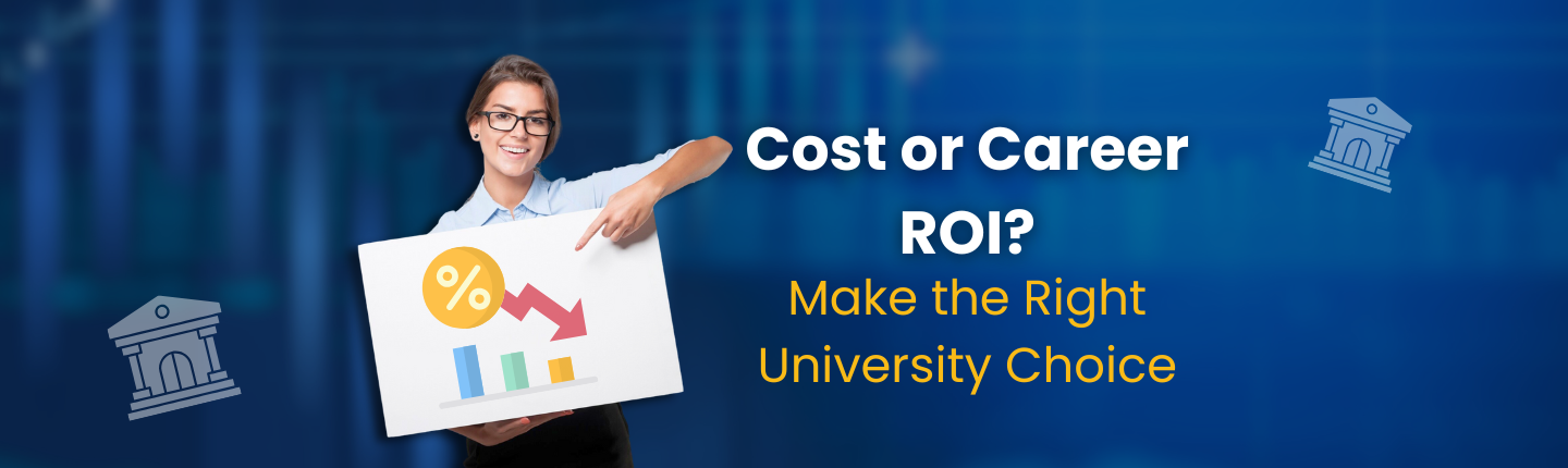 Student dilemma choose university based on cost or career roi hero image