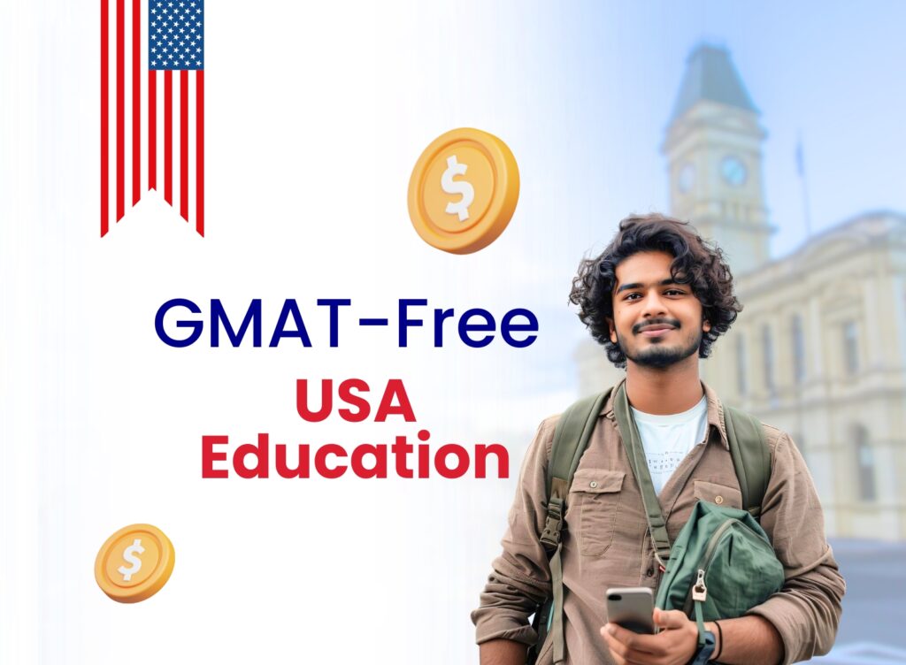 Study in usa without gmat new pathways waivers ai based evaluation feature imagee